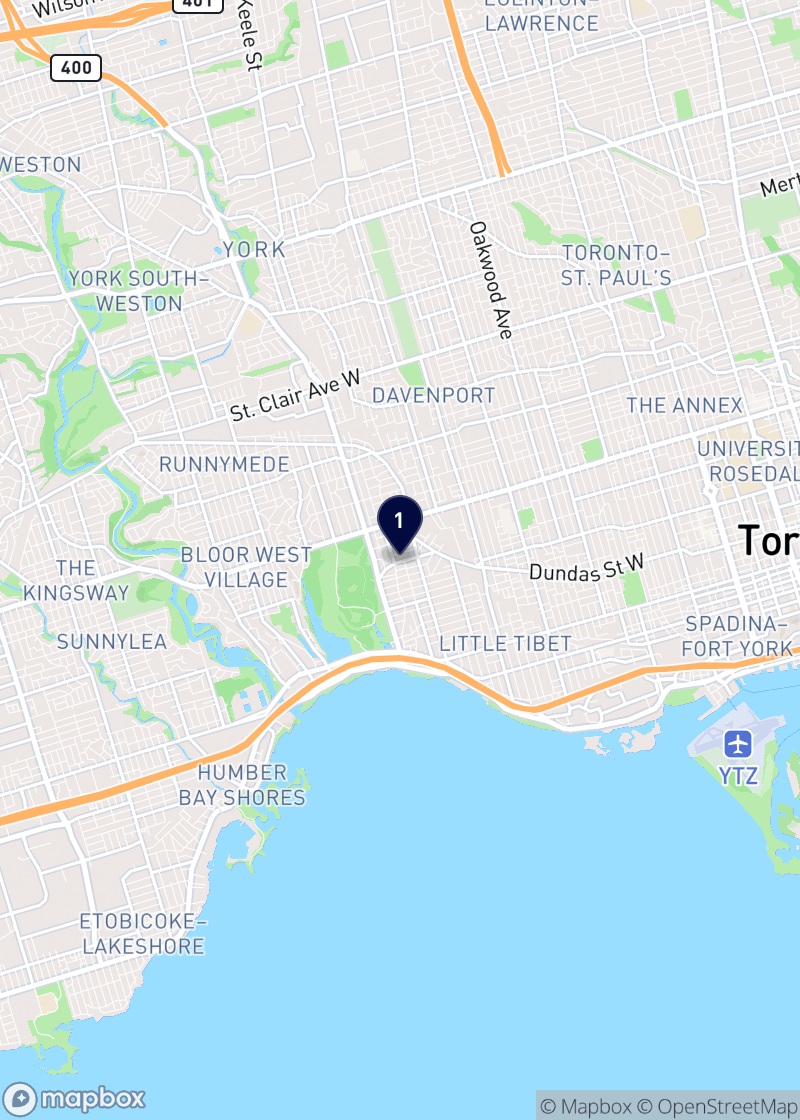 Map of handymen in Toronto